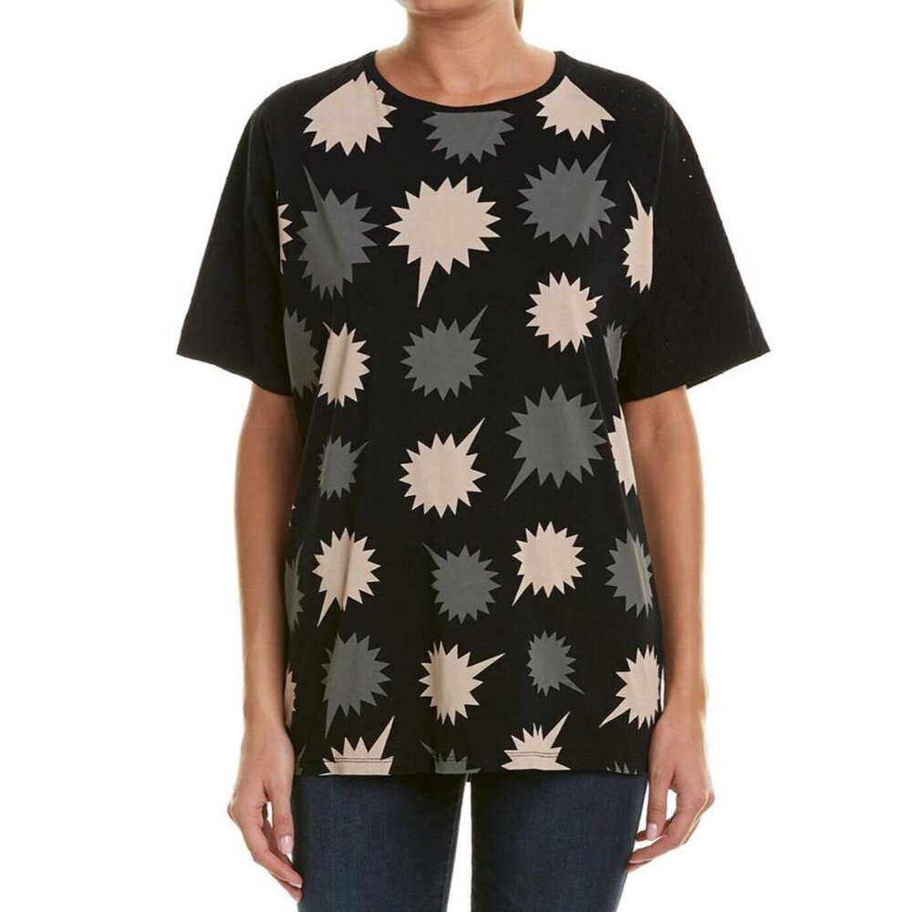 $78 Diesel Women’s T Solly Black T-Shirt Oversized Fit Size XS
